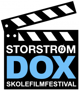 Billede er af et logo for Storstrøm dox skolefilmfestival